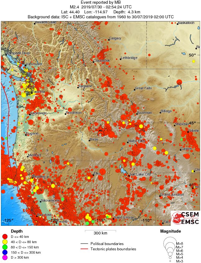 wide historical seismicity