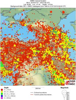 wide historical seismicity