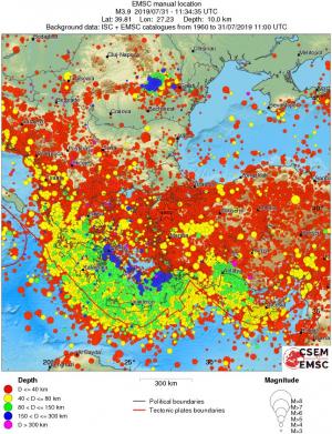 wide historical seismicity