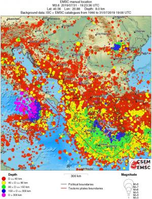 wide historical seismicity