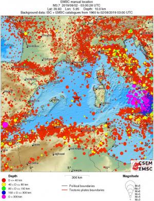 wide historical seismicity
