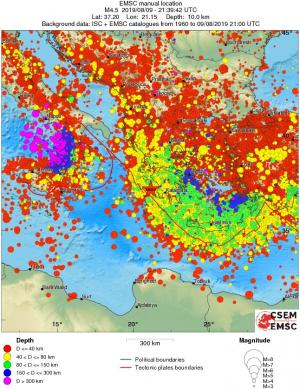 wide historical seismicity