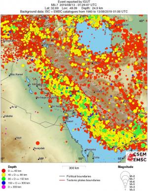 wide historical seismicity