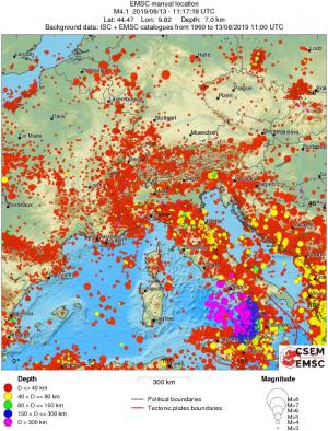 wide historical seismicity