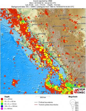 wide historical seismicity