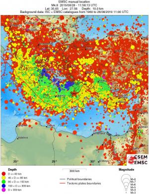 wide historical seismicity