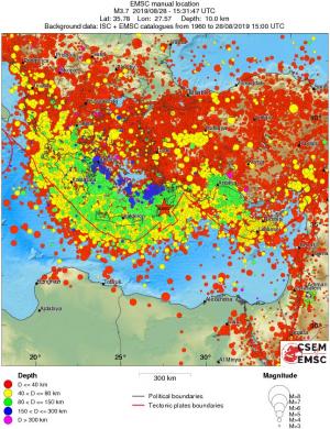 wide historical seismicity