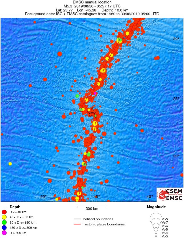 wide historical seismicity