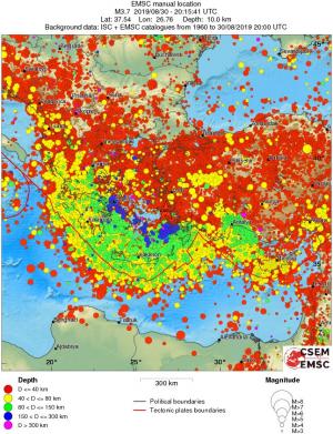 wide historical seismicity