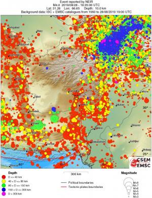 wide historical seismicity