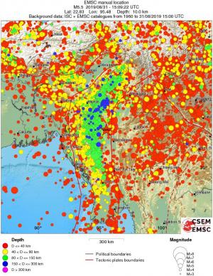 wide historical seismicity