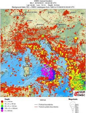 wide historical seismicity
