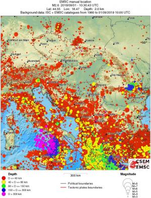 wide historical seismicity