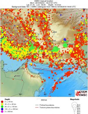 wide historical seismicity