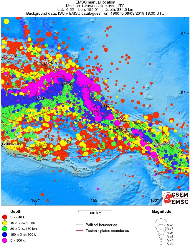 wide historical seismicity