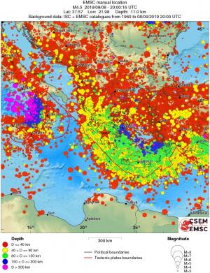 wide historical seismicity