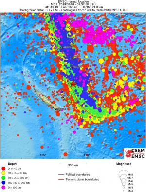 wide historical seismicity