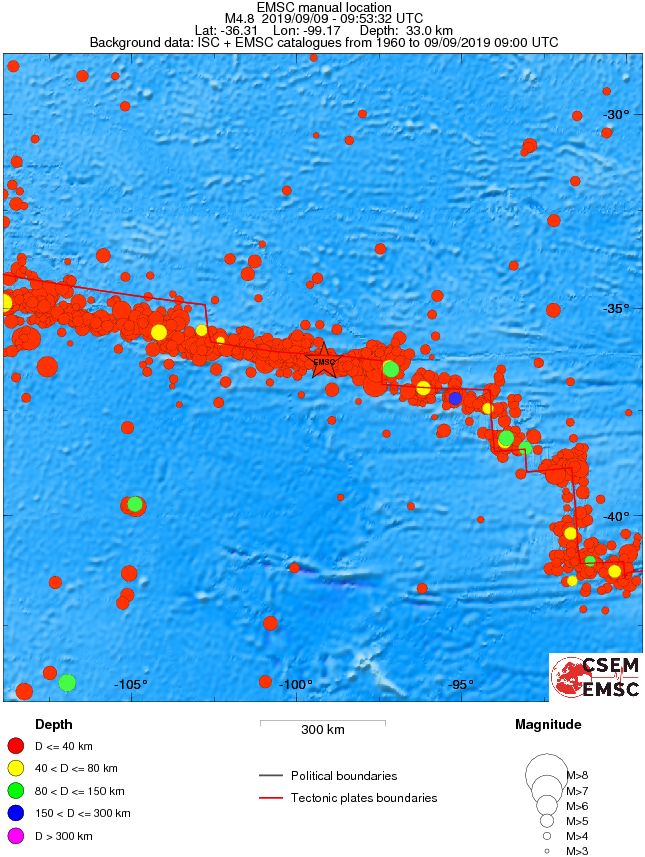 wide historical seismicity
