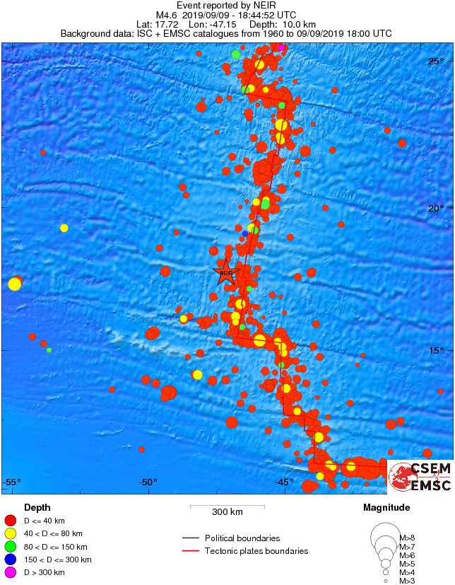 wide historical seismicity
