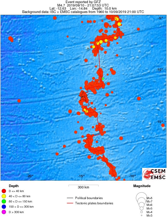 wide historical seismicity