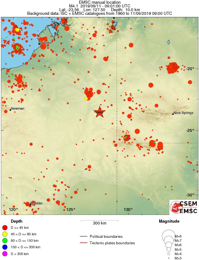 wide historical seismicity