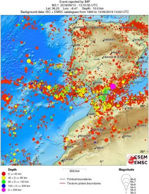wide historical seismicity
