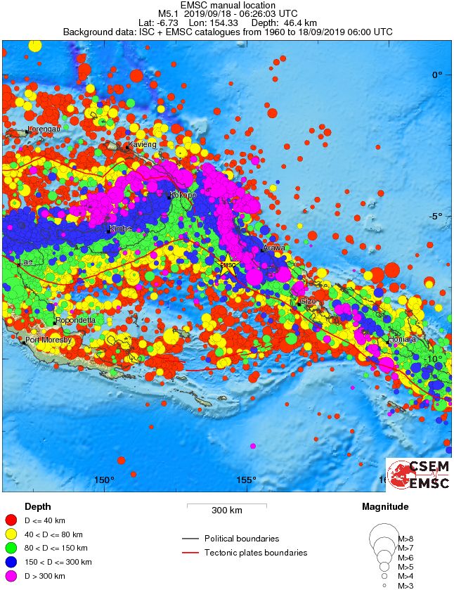 wide historical seismicity