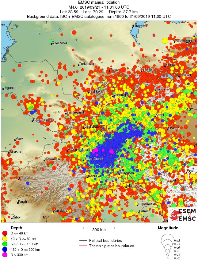 wide historical seismicity