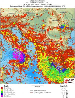 wide historical seismicity