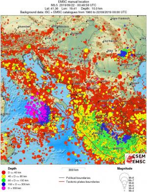 wide historical seismicity