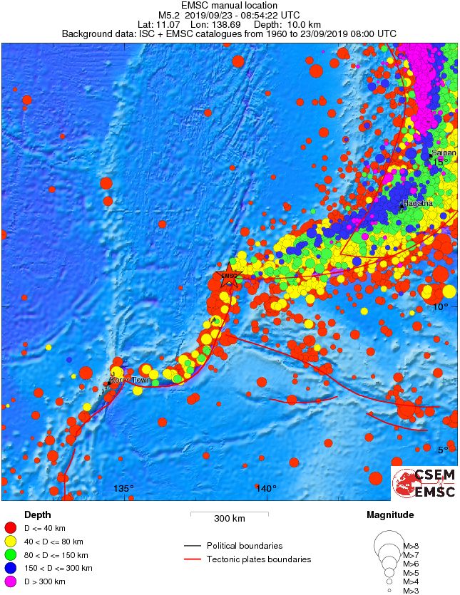 wide historical seismicity