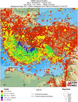 wide historical seismicity