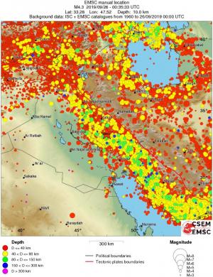 wide historical seismicity