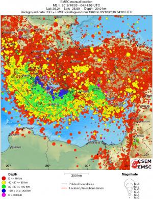 wide historical seismicity