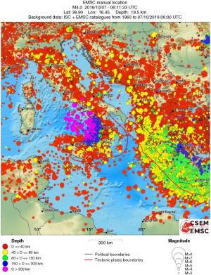 wide historical seismicity