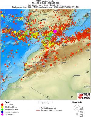 wide historical seismicity