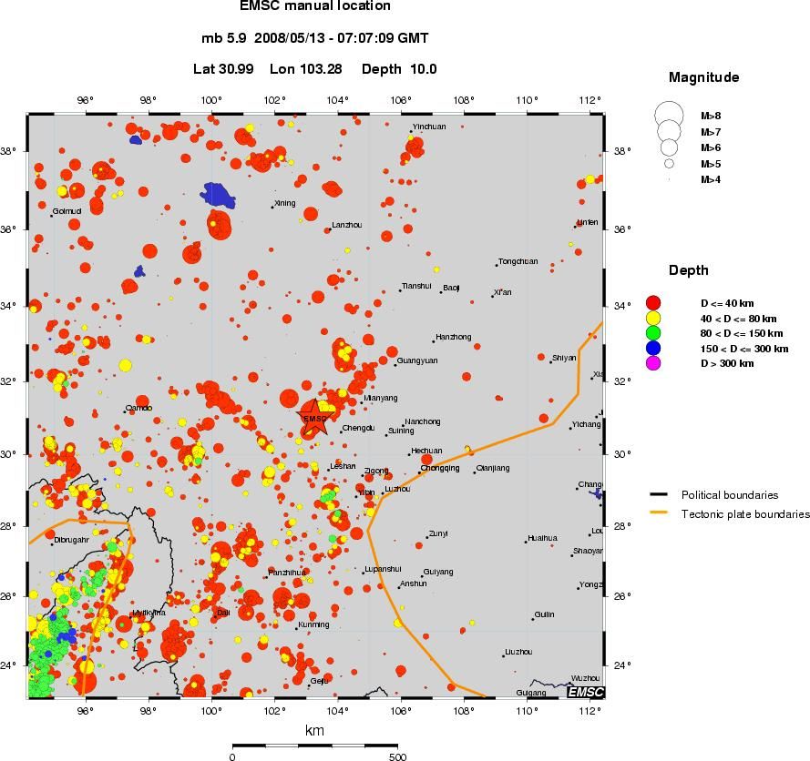 wide historical seismicity