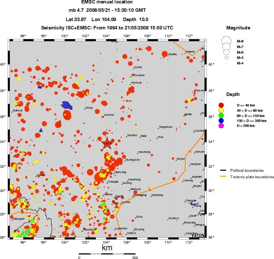 wide historical seismicity