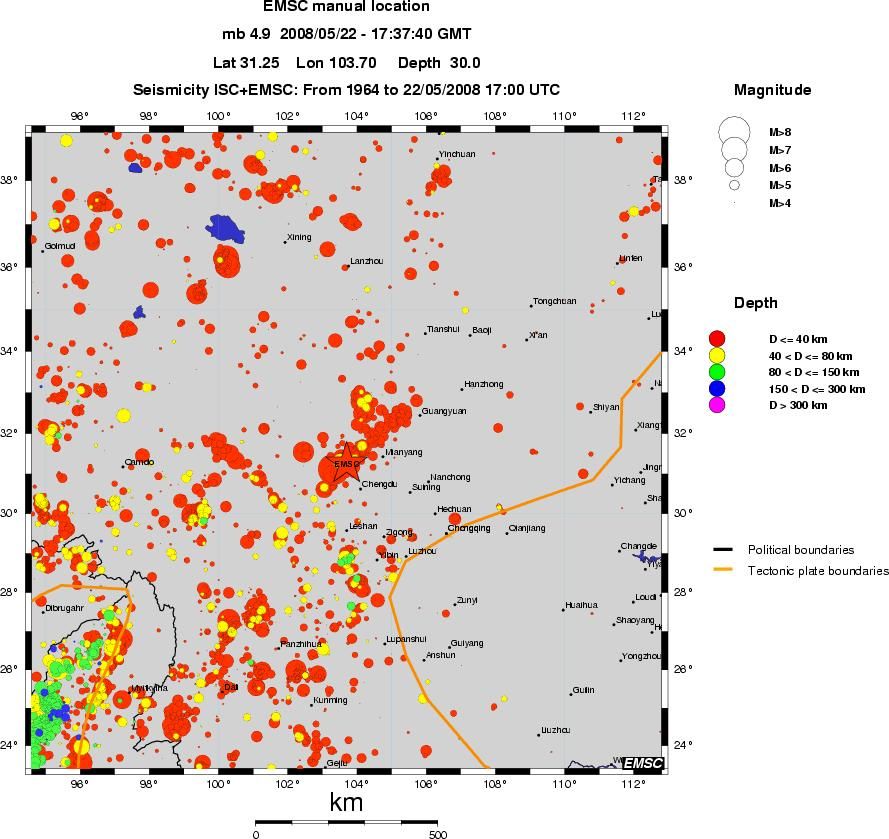 wide historical seismicity
