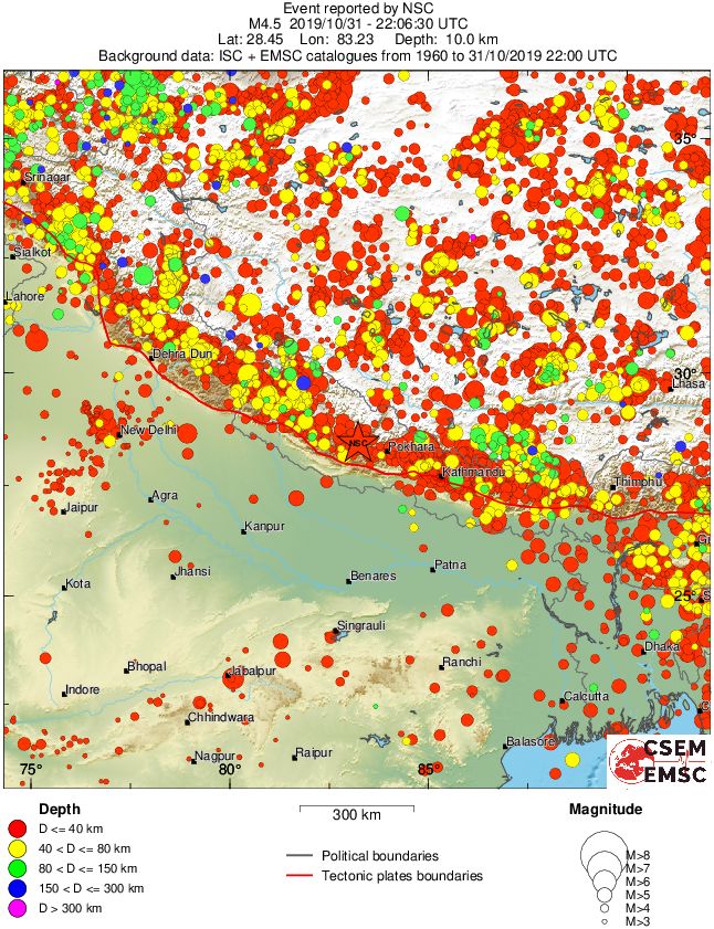 wide historical seismicity