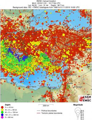 wide historical seismicity