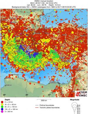 wide historical seismicity