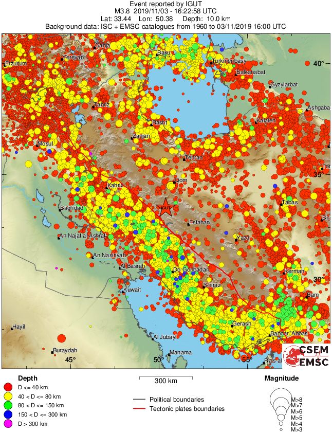 wide historical seismicity