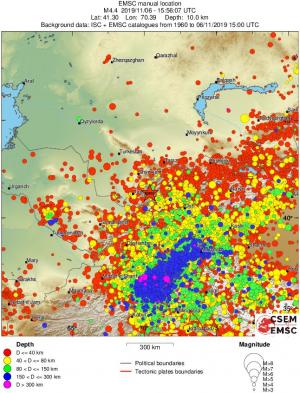 wide historical seismicity