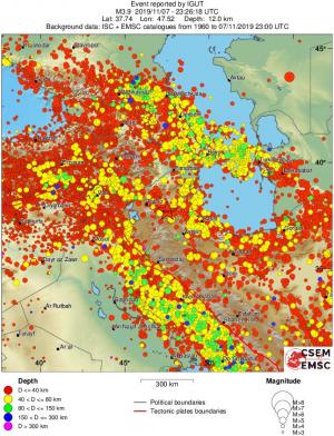 wide historical seismicity