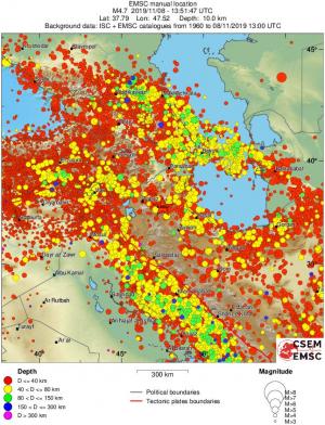wide historical seismicity