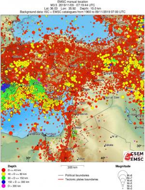 wide historical seismicity