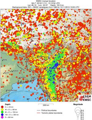 wide historical seismicity