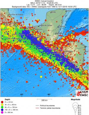 wide historical seismicity
