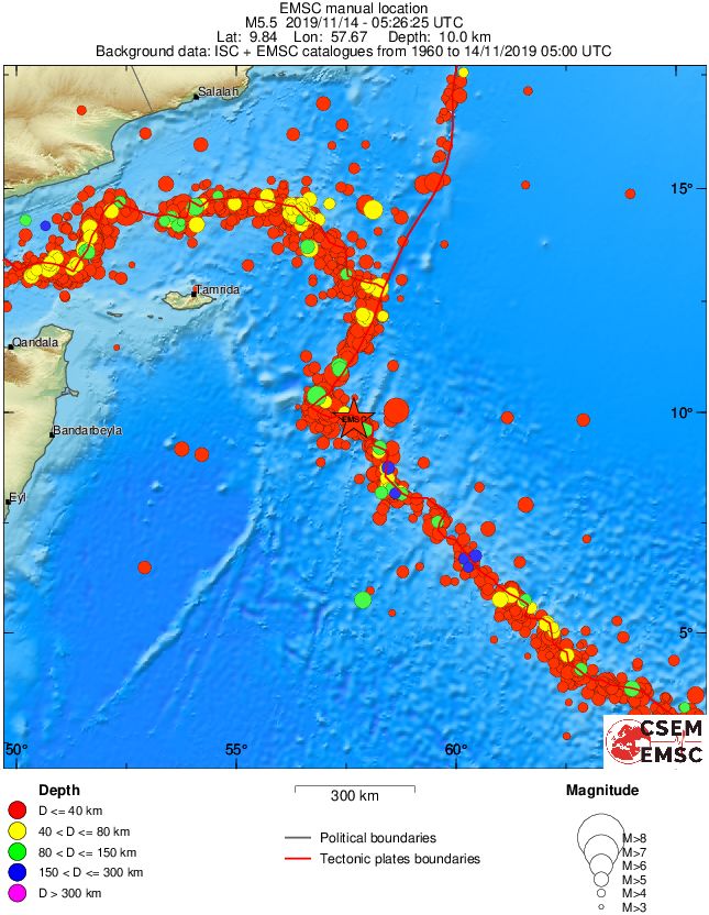 wide historical seismicity
